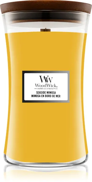 WoodWick Seaside Mimosa geurkaars met houten lont 609,5 g