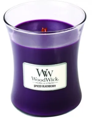 WoodWick Spiced Blackberry geurkaars met houten lont voor vrouwen