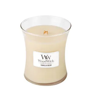 WoodWick Vanilla Bean geurkaars met houten lont 275 g
