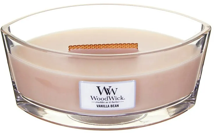 WoodWick Vanilla Bean geurkaars met houten lont voor vrouwen