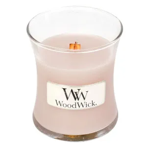 WoodWick Vanilla & Sea Salt geurkaars met houten lont voor vrouwen