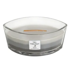 WoodWick Warm Woods geurkaars met houten lont 453,6 g