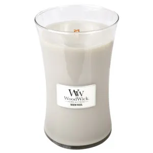 WoodWick Warm Wool geurkaars met houten lont 609,5 g