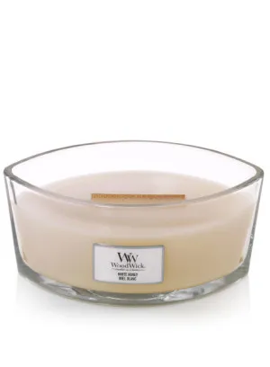 WoodWick White Honey geurkaars met houten lont voor mannen