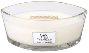 WoodWick White Tea & Jasmine geurkaars met houten lont 453,6 g
