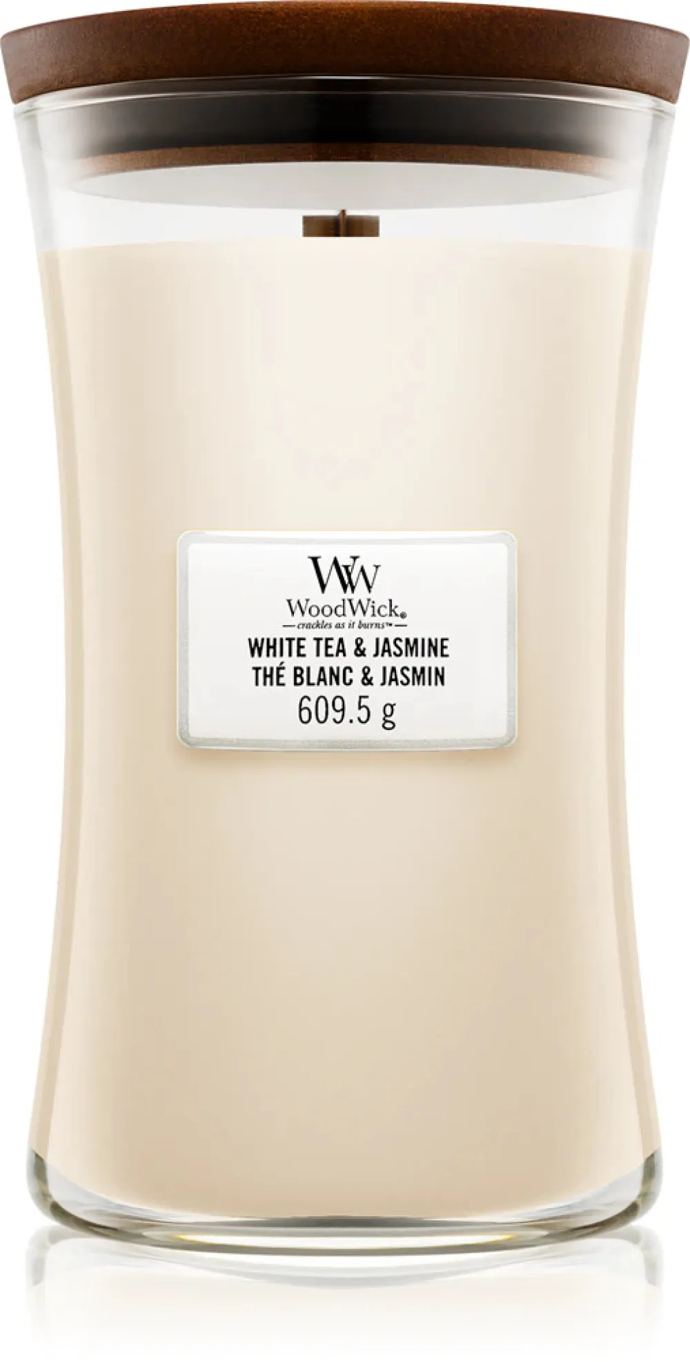 White Tea & Jasmine geurkaars met houten lont 609,5 g