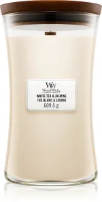 White Tea & Jasmine geurkaars met houten lont 609,5 g