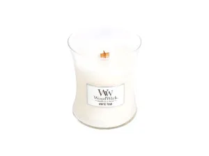 WoodWick White Teak geurkaars met houten lont voor vrouwen