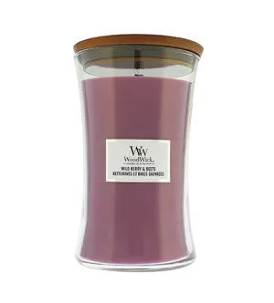 WoodWick Wild Berry & Beets geurkaars met houten lont 609,5 g