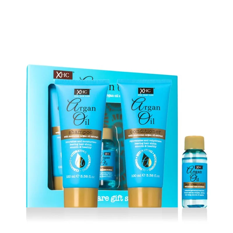 Arganolie Cadeauset Shampoo 100 ml + Conditioner 100 ml + Haarserum 30 ml