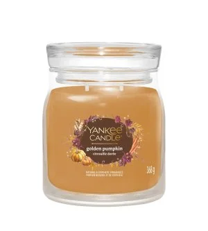 Yankee Candle Pumpkin Cinnamon Swirl Signature middelgrote kaars 368 g