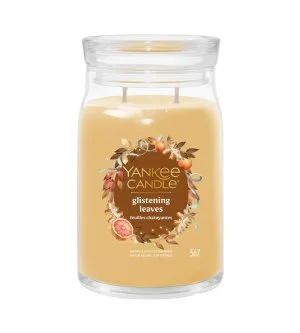 Yankee Candle Glistening Leaves signature kaars groot 567 g
