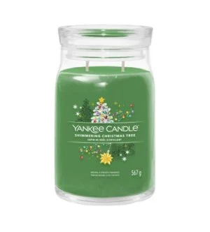 Yankee Candle Shimmering Christmas Tree signature kaars grote 567 g