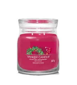 Yankee Candle Sparkling Winterberry Signature middelgrote kaars 368 g
