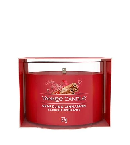 Sparkling Cinnamon votiefkaars in glas 37 g
