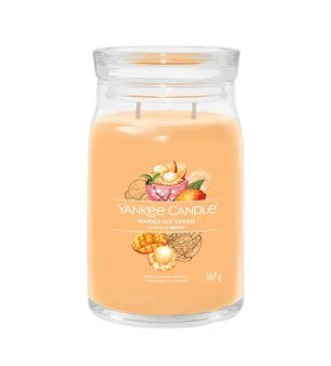 Yankee Candle Signature Mango Ice Cream geurkaars 567 g