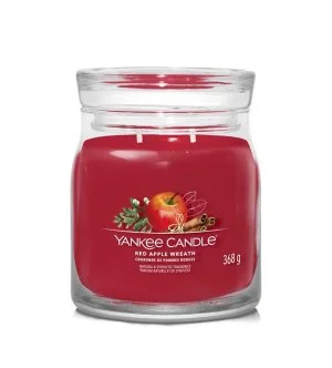 Yankee Candle Red Apple Wreath Signature middelgrote kaars 368 g