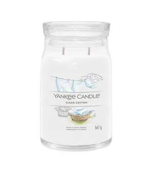 Yankee Candle Clean Cotton signature kaars groot 567 g