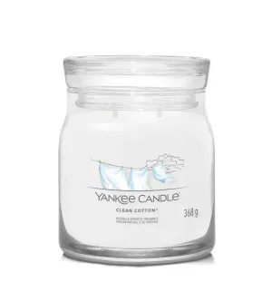 Yankee Candle Clean Cotton signature kaars medium 368 g