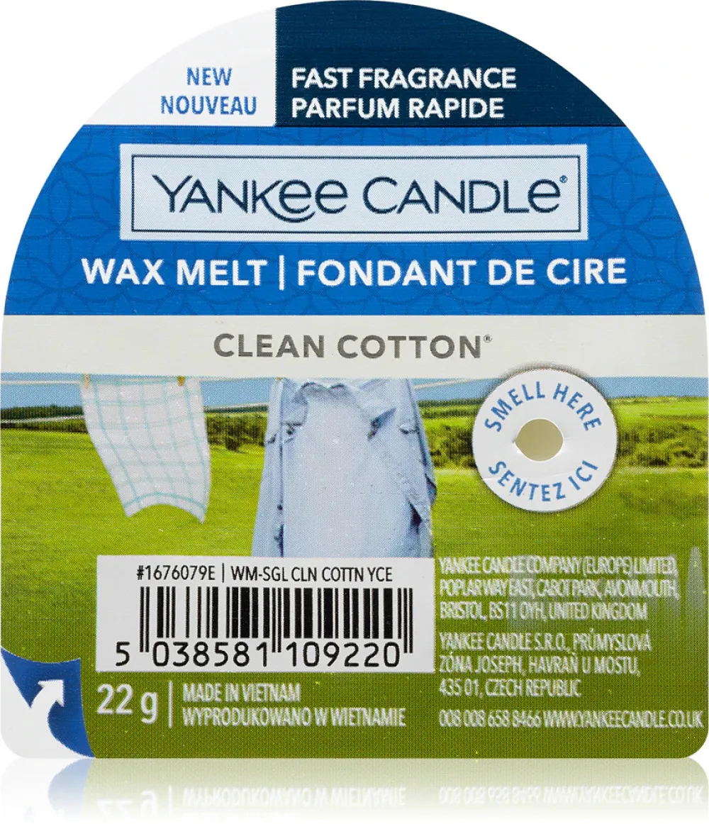 Clean Cotton geurkaars 22 g