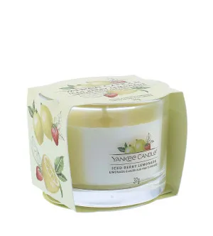 Yankee Candle Iced Berry Lemonade votiefkaars in glas 37 g