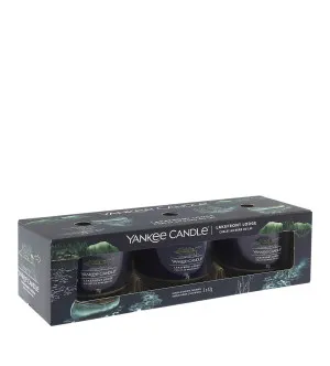 Yankee Candle Lakefront Lodge votiefkaars in glas 3 x 37 g