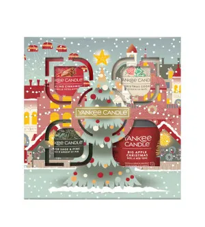 Yankee Candle Passport to the Holidays cadeaupakket tumbler klein 122 g + votiefkaars 3x37 g