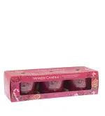 Yankee Candle Peppermint Pinwheels votiefkaars in glas 3 x 37 g