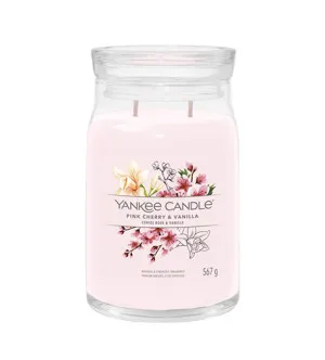 Yankee Candle Pink Cherry & Vanilla signature kaars groot 567 g