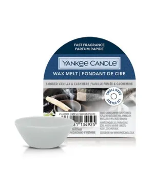 Yankee Candle Smoked Vanilla & Cashmere geurwax 22 g