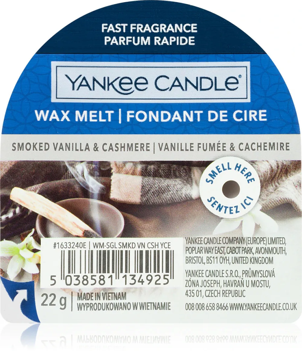 Smoked Vanilla & Cashmere geurwax 22 g