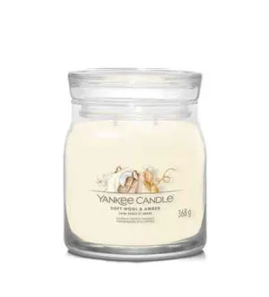Yankee Candle Soft Wool & Amber signature kaars middelgroot 368 g