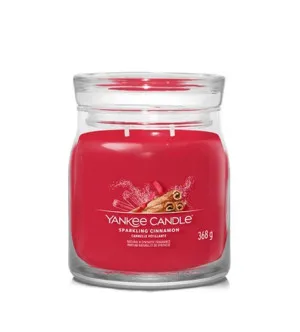 Yankee Candle Sparkling Cinnamon signature kaars middelgroot 368 g