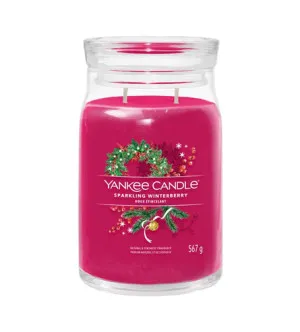 Yankee Candle Sparkling Winterberry signature kaars groot 567 g
