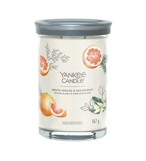 Yankee Candle White Spruce & Grapefruit signature tumbler groot 567 g