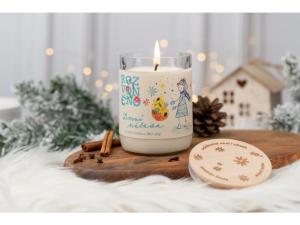 WINTER HOPE - natuurlijke kaars met BIO sinaasappel, kruidnagel en kaneel, 300 ml