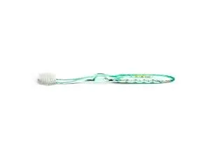 Nano-b Groene tandenborstel met roze tandenborstel - medium