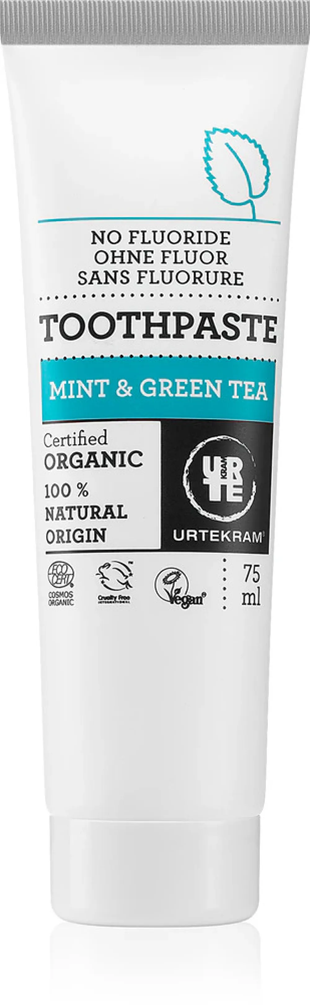 Urtekram Groene thee en munt tandpasta 75ml BIO, VEG