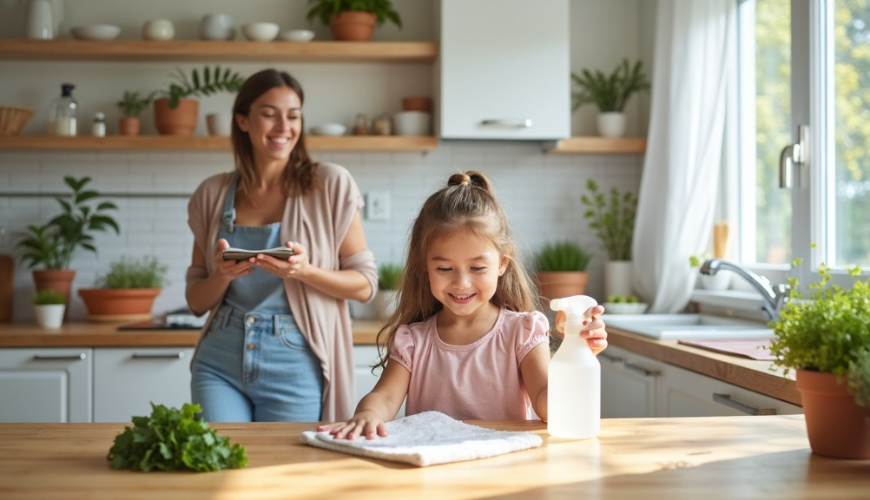 Een schoon huis kan ook zonder onnodige chemie ontstaan, slechts een paar eenvoudige gewoonten zijn 
