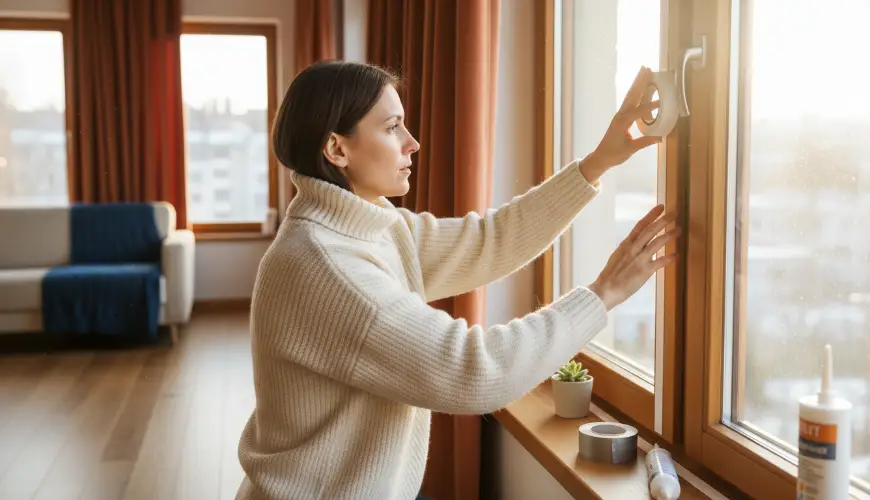 Effectieve voorbereiding van uw appartement op de winter met tochtstrips en gordijnen