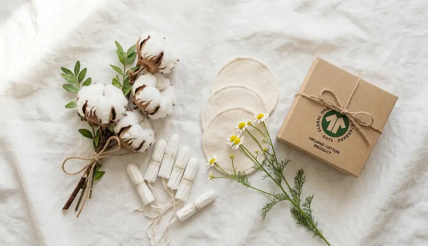 Ecologische hygiënische watten en tampons beschermen uw gezondheid