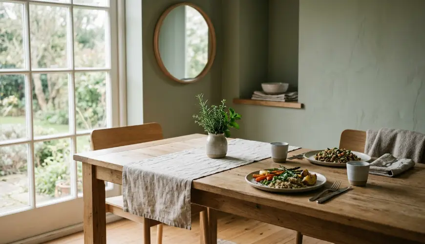 Feng shui van de eetkamer verandert de manier waarop we eten