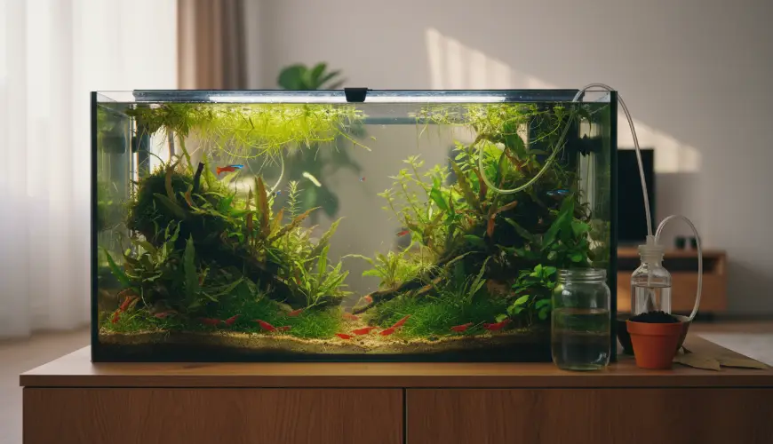 # Jak zvládnout údržbu vodních rostlin a akvária bez chemie

## Hoe je waterplanten en een aquarium 