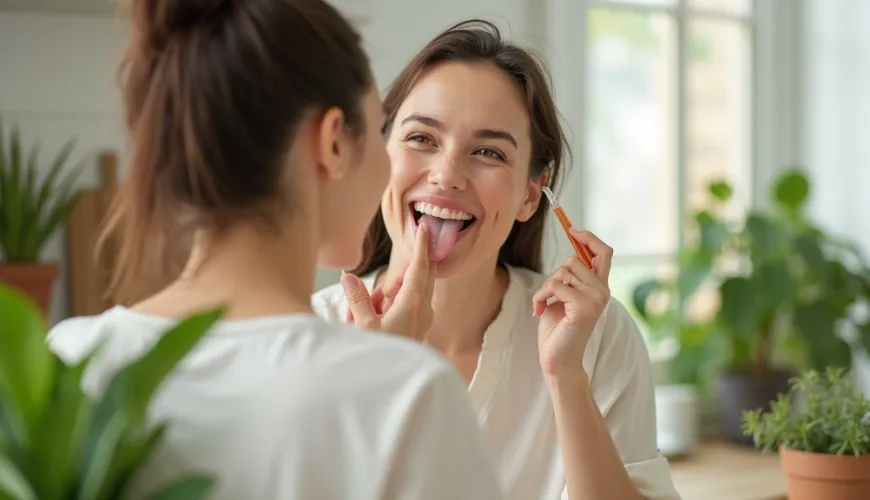 Taal onthult gezondheid, wees je bewust van vlekken op de tong