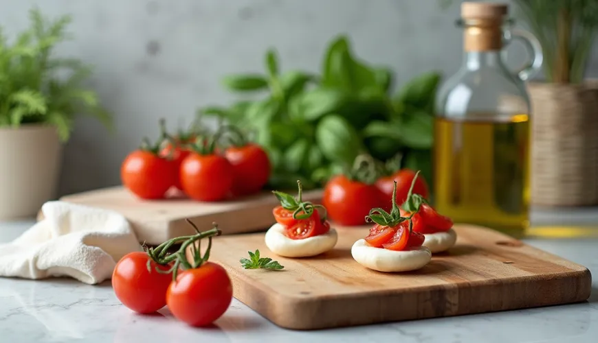 De eenvoud van caprese hapjes zal je betoveren op elk feest.