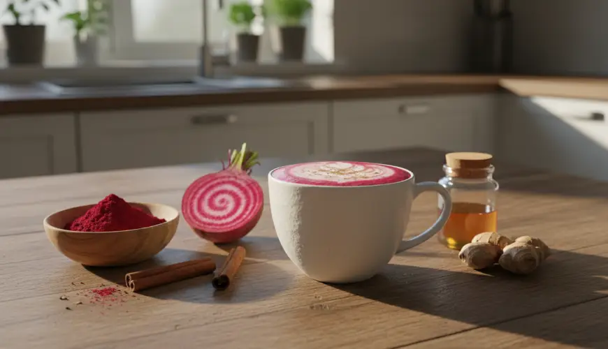 Latté van rode biet is goed voor de gezondheid én de smaak