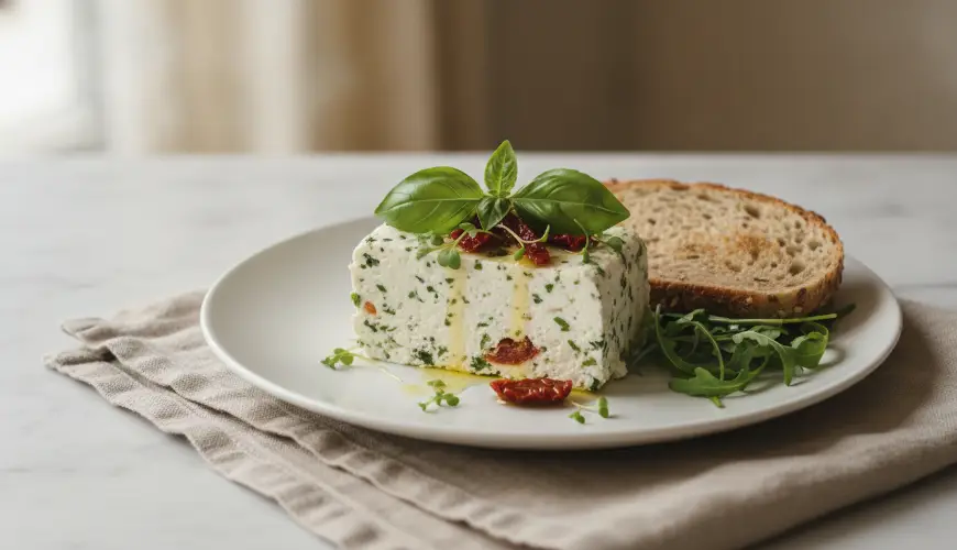Lichte cottage cheese terrine vol eiwitten zal u verzadigen