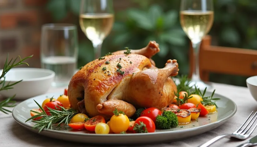 Ontdek de magie van kip met groenten in de oven
