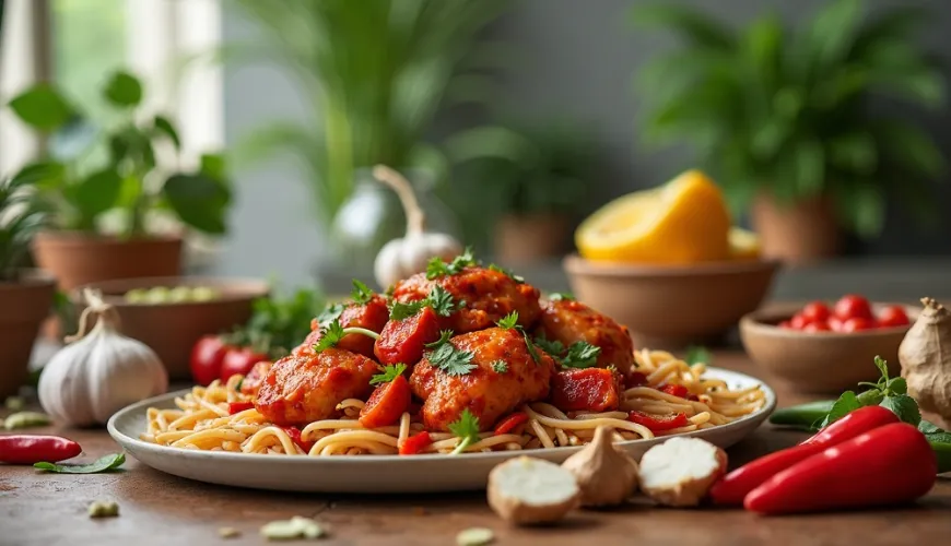 Sichuan pittige kip is het ideale recept voor een weekendlunch.