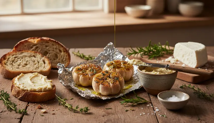 Pečený knoflook als spread en het gebruik ervan in de keuken